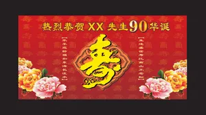 贺寿华诞