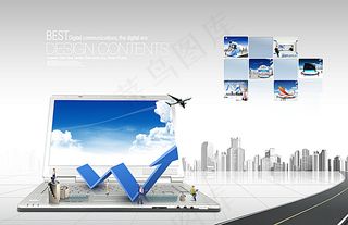 商务信息时代PSD素材图片