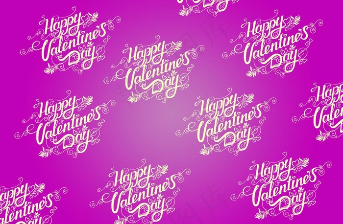 情人节文字底纹图片