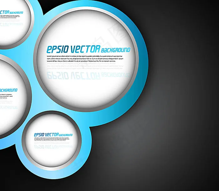 立体圆环背景eps,ai矢量模版下载