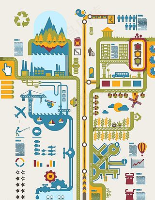 城市矢量素材图片