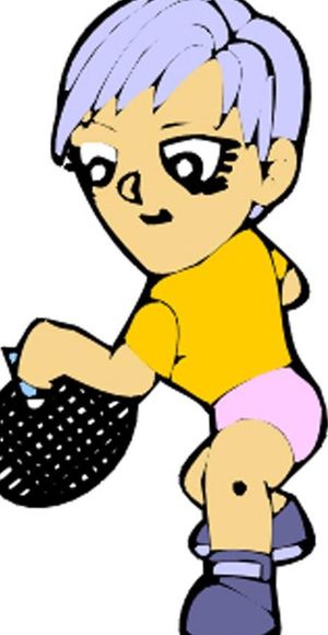 羽毛球 卡通运动人物图片