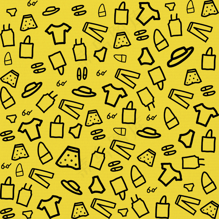 黄色线条简约背景