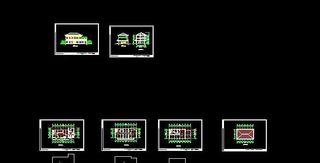 三层办公楼派出所施工建筑图