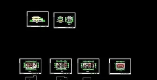 三层办公楼派出所施工建筑图