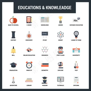 教育单位图标集