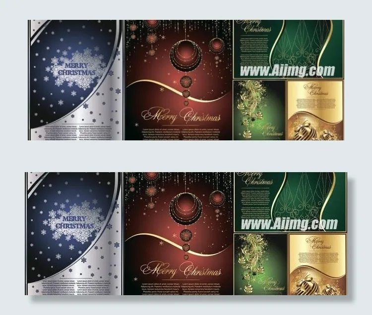 2011新年元旦圣诞节海报设计eps,ai矢量模版下载