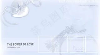 另类蓝色香水PSD分层次摸板(原创...