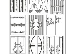 吊趟门暗花图案