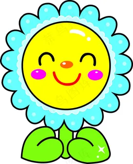 卡通鲜花