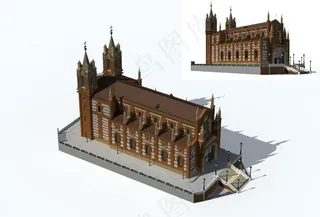 欧式建筑max map图片