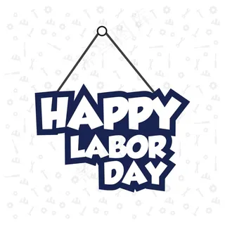 劳动节黄挂文字