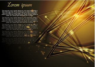 矢量素材绚丽科技线条光芒背景