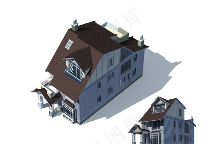 室外建筑别墅MAX MAP图片