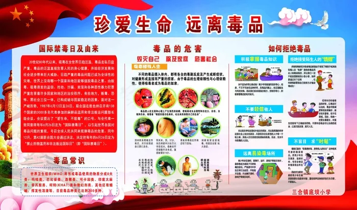 禁毒psd模版下载