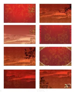 古典背景名片卡片设计矢量素材