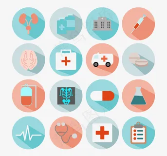 16款精致医疗图标矢量素材
