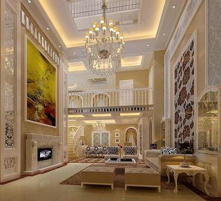 家装别墅客厅效果图