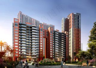 大楼外景效果图图片