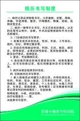 病历书写制度cdr矢量模版下载