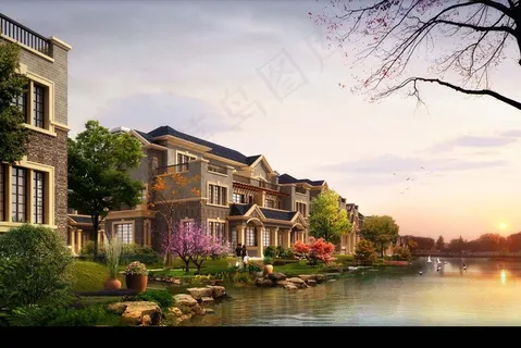 别墅外观效果图图片 别墅外观效果图图片