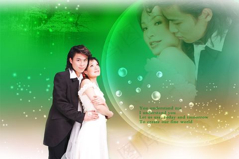 最浪漫的事-免费婚纱PSD素材(9...