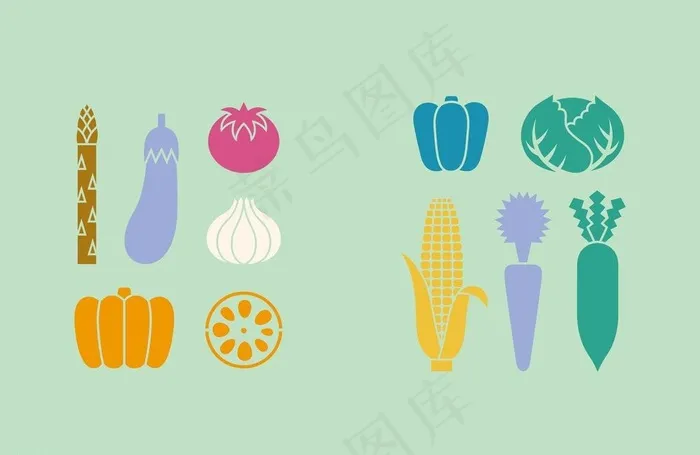 蔬菜图片ai矢量模版下载