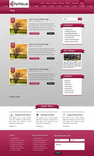 粉色风格网页界面UI设计