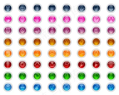 圆形图标矢量图