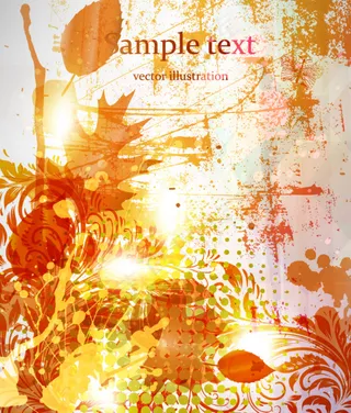 金色秋季风景背景