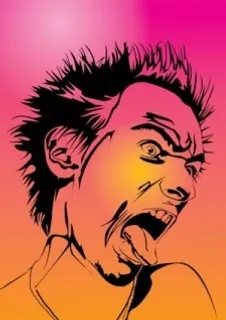 EMO哥特式朋克重金属音乐迷的男孩