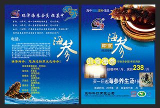 海参宣传单