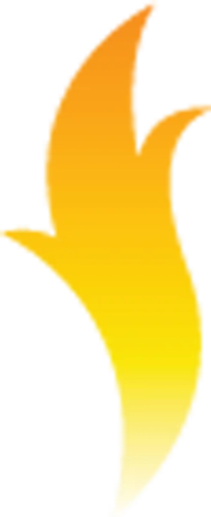 黄色卡通火焰psd免扣素材