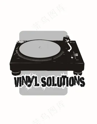 音乐素材DJ打碟留声机