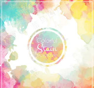 水彩背景素材