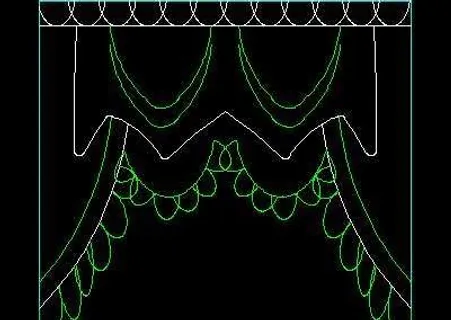 窗帘CAD图块素材31
