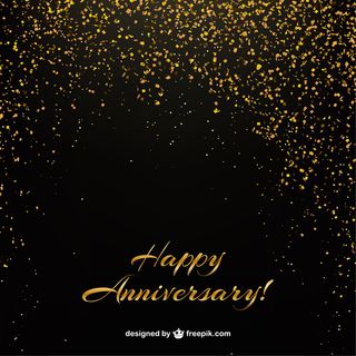 金色纸屑周年背景