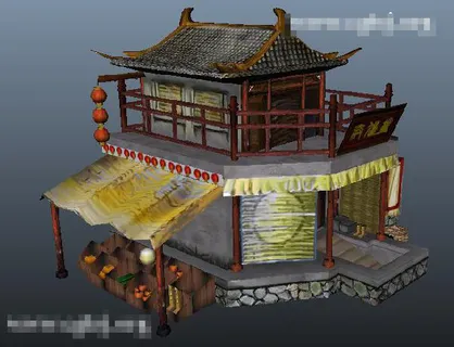 杂铺店模型 杂铺店模型