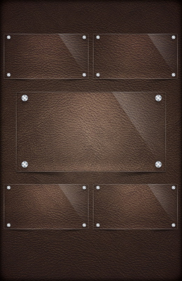 透明模板 皮质背景 玻璃质感