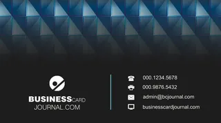 2017高端大气蓝色企业商务名片设...