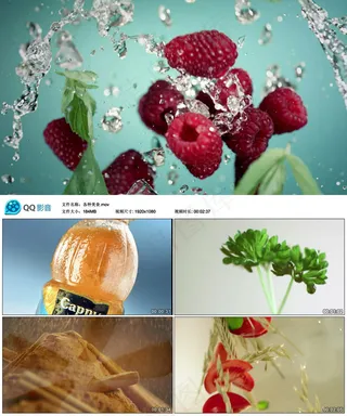 美食蔬菜饮料视频素材