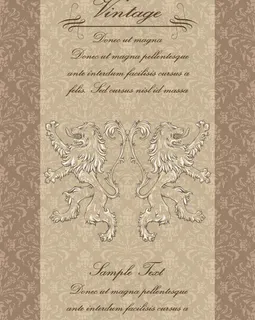 古典花纹欧式花纹底纹怪物图片