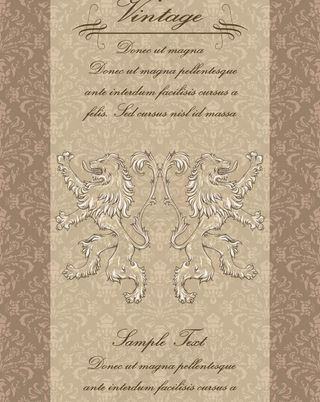 古典花纹欧式花纹底纹怪物图片