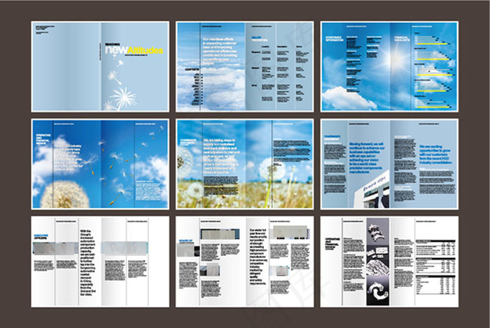 公司企业画册设计eps,ai矢量模版下载