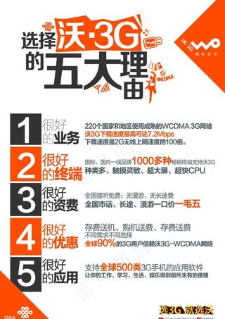 联通3g海报图片