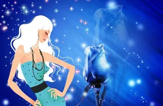 炫丽玫瑰时尚人物图图片