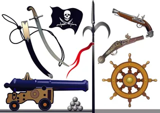古典海盗航海设计元素矢量素材