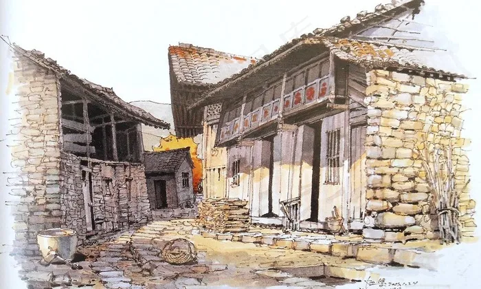 夏克梁手绘图片