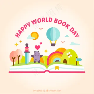 有趣的开放书背景