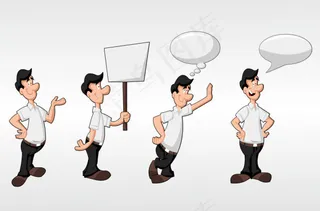 卡通人物02——矢量素材